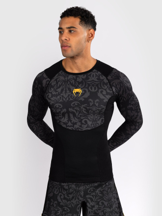 Рашгард Venum Unmatched Topuria Edition Black/Gold L/S