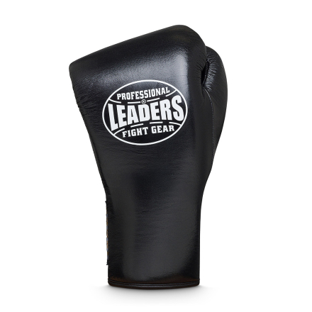 Перчатки боксерские профессиональные LEADERS PRO MFG BK