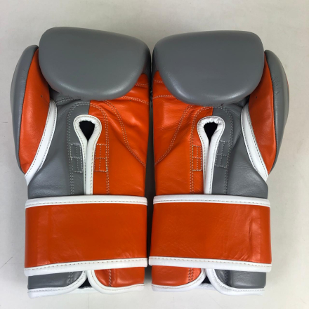 Перчатки боксерские LEADERS LS FANCY GR/OR 14oz, УЦЕНКА