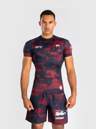 Рашгард Venum UFC Zenith Fight Week Navy Blue/Burgundy/Silver S/S