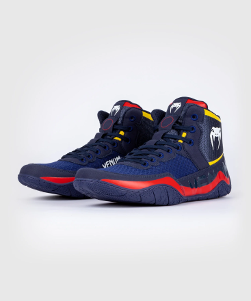 Борцовки Venum Elite Blue/Yellow