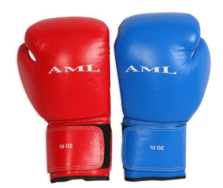 Перчатки боксерские AML с логотипом  