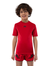 Рашгард детский Venum Contender Cherry Red S/S