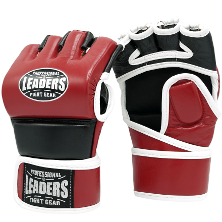 Перчатки MMA LEADERS STRIKE RD/BK