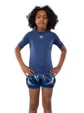 Рашгард детский Venum Contender Royal Blue S/S