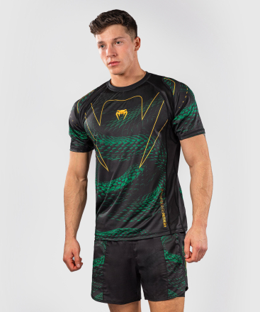 Футболка спортивная Venum Matupa Black/Green/Gold
