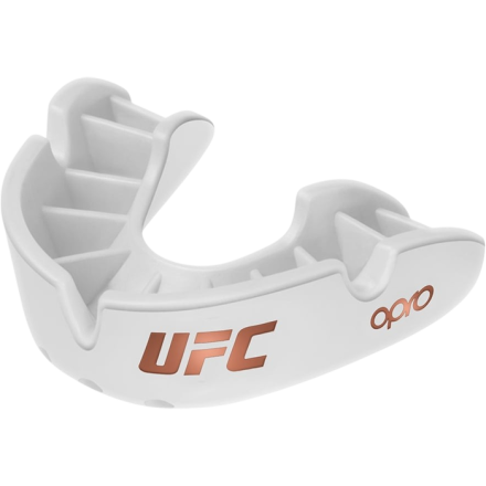 Детская боксерская капа OPRO Bronze Level UFC White